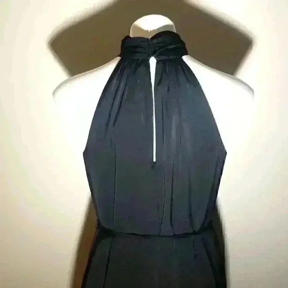 Banana Republic Twist-Neck Satin Dress Banana Republic Twist-Neck Satin Dress